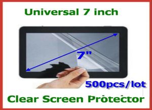 500 pièces protecteur d'écran LCD universel 7 pouces pas plein écran taille 155x92mm aucun emballage de vente au détail pour GPS tablette PC film de protection 9810393