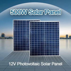 500W1000W Panneau solaire 12V Kit de banque d'alimentation povoltaïque 100A Plaque de contrôleur pour Homecampingrvcar Charger de batterie rapide 240430