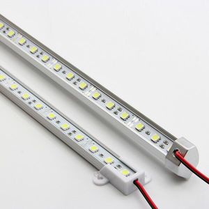 Barra de luz LED U/V 5050, blanco cálido, 36LED, 0,5 M, SMD, gabinete, tira rígida de LED, cc 12V, escaparate, tira dura de LED