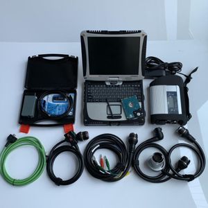 Herramienta de diagnóstico de garaje 5054A Bluetooth y mb star c4 2 en 1 con probador de detector profesional para ordenador portátil cf19