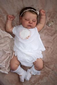 Muñecas Reborn de bebé ya pintadas, 50CM, cuerpo suave, muñeca Reborn, duraznos, piel 3D, múltiples capas, pintura, venas visibles, 240131