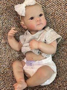 50 CM garçon Bettie corps complet en Silicone souple poupées en vinyle peint bébé poupée avec des cheveux pour enfants cadeau de noël renaître 240304