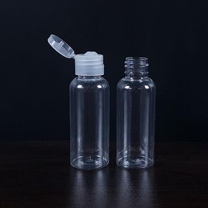 50ml Plastic Cosmetic Cream Jar Bottle Container PP Transparent Face Pot Foundation Essence Lotion Jars Travel Storage Bottles LX1894
