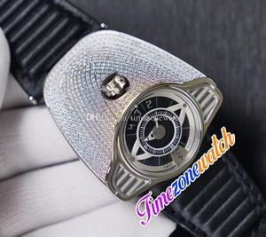 50 mm Azimuth Gran Turismo 4 Variantes Miyota Reloj automático para hombre SP.SS.GT.N001 Esfera negra Caja de diamantes de acero titanio Relojes de cuero Timezonewatch G04C (5)