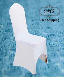 50PCPACK Universal Polyester Elastic Spandex Lycra Chair Covers for Wedding Banquet Event Home Office Party El Decoration27541062520