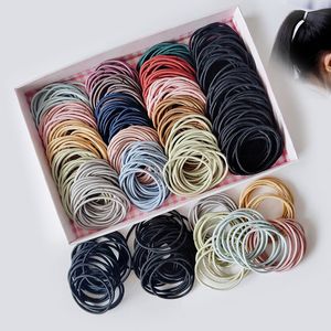 50 uds/100 uds/paquete accesorios para adultos mujeres goma lindo colorido Scrunchy bandas elásticas para el cabello niños niñas diadema