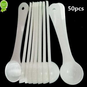 50pcs 1g plastique blanc M EasuringSpoon Gram Scoop alimentaire cuisson médecine poudre 50pcs 1g plastique blanc M EasuringSpoon