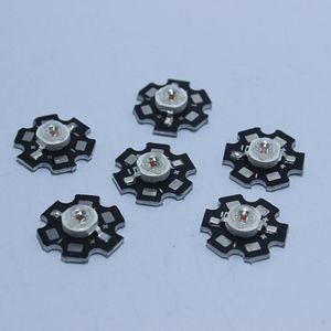 50pcs 1W 3W High Power LED Beads Full Spectrum Pure White With 20mm Black Star PCB Heat sink Aluminum Substrate DIY lights