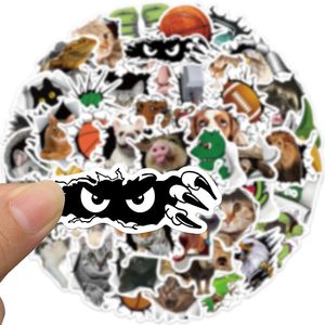 50pcs 3D animaux autocollants non aléatoires pour voiture vélo bagages autocollant ordinateur portable planche à roulettes moteur bouteille d'eau snowboard stickers muraux enfants cadeaux