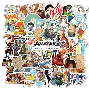 Autocollant Avatar Anime le dernier maître de l'air, 50 pièces, Graffiti, jouet pour enfants, Skateboard, voiture, moto, vélo, vente en gros