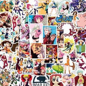 50 pièces Anime les sept péchés capitaux autocollant Diane Graffiti autocollants pour bricolage bagages ordinateur portable Skateboard moto vélo autocollants