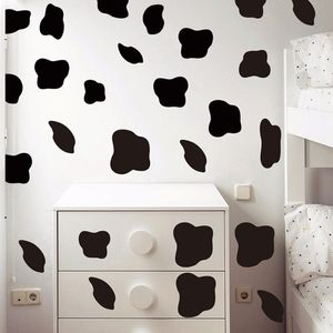 50 unids vaca mancha lunares etiqueta de la pared dormitorio refrigerador lindo impresión punto punto etiqueta de la pared nevera habitación de los niños T200915 210308247z