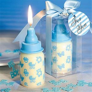 50 pièces mignon bébé bouteille bougie faveurs pour bébé douche Gradulation fête cadeaux enfants fête faveurs