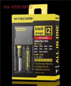 50pcs DHL Nitecore Battery Charger pour 16340 10440 AA AAA 14500 18650 26650 Chargeur de batterie Nitecore I2 Charger1222884