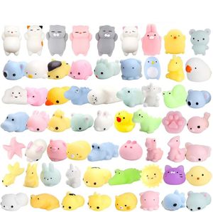 50pcs Kawaii Squishies Mochi Anima Squishy Toys For Kids Antistress Ball Squeeze Party Favors Stress Relief Toys For Birthday