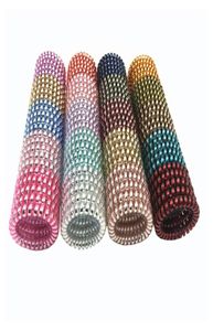 50pcs / lot 5,5 cm Bande de bobine téléphonique Bande de bobine en gros Ropes en caoutchouc Couleurs assorties Filles Srunchies Bijoux Bouber-Hair Accessoires Bracelet7452520