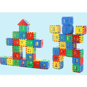 50 unids/lote bloques de construcción Baby Paradise House ortografía bloques de rompecabezas ciudad DIY modelo creativo figuras juguetes educativos para niños