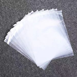 50 pcs/lot sacs d'emballage à fermeture éclair transparents vêtements refermables Poly plastique vêtements marchandises sacs à fermeture éclair pour chemise de vêtements de bateau