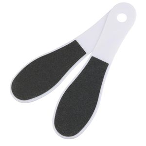 50 unids / lote doble cara de plástico blanco pie rasp Nuevo estilo pies archivo rallador removedor de callos pedicure2936