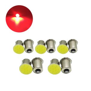 Ampoules de signalisation LED pour voiture, rouge COB 1156 BA15S 12SMD, Super brillantes, feu de stop et de stationnement inversé, 12V, 50 pièces/lot