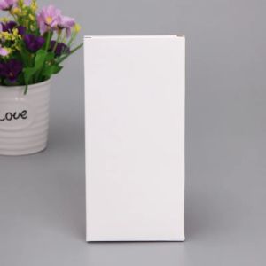 Boîte en carton de papier blanc 50pcs / lot pour le boîtier de téléphone mobile