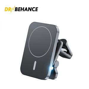 15W Fast Qi Magnetic Wireless Charger Car Air Vent Phone Holder Mount Compatible avec Magsafe Case pour iPhone 14 13 12 Pro Mini Max