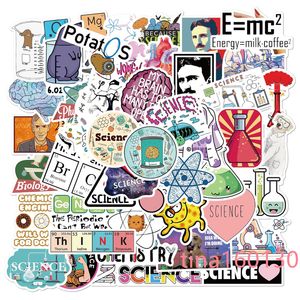 50 PCS Science Chimie Biologie Laboratoire Recherche Autocollants Pour Meubles Valise Mur Bureau Chaise Jouet Ordinateur Moto Guitare Téléphone Cas Autocollant Pack Decal