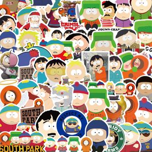 50 Uds. Pegatinas de figuras de dibujos animados de South Park, Graffiti, juguete para niños, monopatín, teléfono, portátil, pegatinas para equipaje