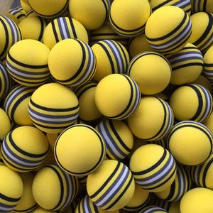 50pcsbag EVA mousse balles de Golf jaune rouge bleu arc-en-ciel éponge intérieur golf pratique balle aide à l'entraînement 240116