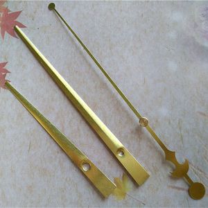 Manecillas de Metal dorado de gran tamaño, venta al por mayor, para accesorios de reparación de mecanismo de reloj de cuarzo DIY
