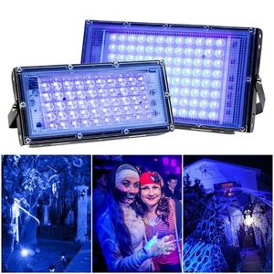 50W 100W 150W LED UV Black Lights Stage Ultraviolet Flood Effect Light for Halloween Xmas Dance DJ Disco Party Bar