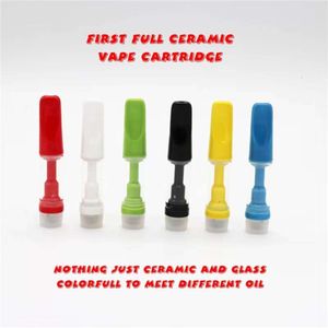 Atomiseur à filetage 510, cartouche en céramique de 0.5ml, 0.8ml, 1.0ml, stylo vaporisateur, trous d'huile de 2.0mm d'épaisseur, chariots personnalisés disponibles