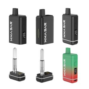 510 Vape Battery Box Mod Chariots cachés Vaporisateur 650mah Batteries de tension réglables de préchauffage rechargeables avec affichage de charge pour cartouches 510 Thread 1.0ml 2.0ml