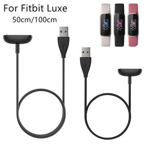 55/100 cm Smartband USB câble de Charge cordon Dock chargeur adaptateur fil de Charge pour Fitbit Luxe/fitbit charge5 Bracelet Smart Band Bracelet accessoires for charge5