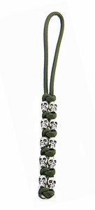 Free shipping 550 Paracord Keychain kull Knife Lanyards - Silver Alloy Skull Beads- keychain ,skull paracord keychain