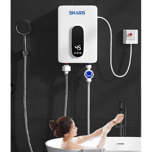 5500W température réglable instantané chauffe-eau électrique sans réservoir cuisine salle de bains douche eau chaude chauffage rapide