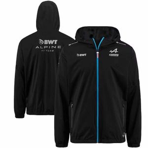 5axq 2023 Formula One Men's Fashion Jackets Coat F1 Racing Team Alpine Rain Website Beaucoup de coupe-vent extérieur printemps automne