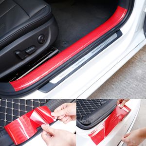 5d Car Porte Protector autocollants Anti Scratch Red Nano Tape Auto Trunk Sill Protector Protector Film Door Edge Protection
