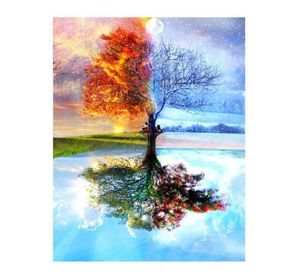 5d Diamond Painting Set Four Seasons Tree Diamond Painting Kit Full Diamond Painting Pictures Art Craft for Home Wall Q08056351113