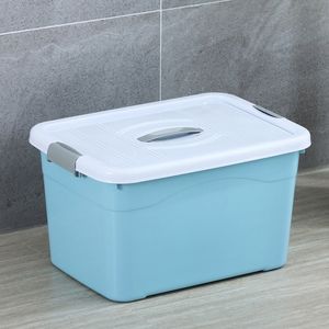 Cajas de almacenamiento apilables de 5L, 10L, 20L, KeepBox de plástico con tapa adjunta, contenedor semitransparente sellado a prueba de humedad, entrega gratuita