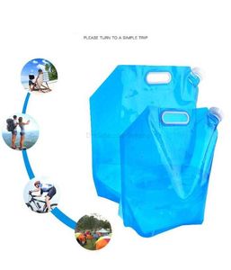 5L / 10L extérieur pliable pliant pliable sac d'eau potable voiture porte-eau conteneur camping en plein air randonnée pique-nique barbecue vessies d'eau