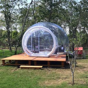 5M Bubble Tree On Sale Big Size Inflatable Bubble Tent With Fan Transparent Bubble House Hotel Dome Tent Igloo Tent For Camping