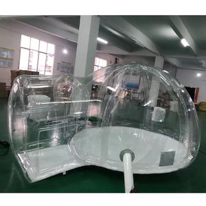 Tente à bulles gonflable d'extérieur, 5mD (16,5 pieds), avec souffleur, dôme igloo, maison à bulles transparente, hôtel, Lodge pour le camping, vente en gros