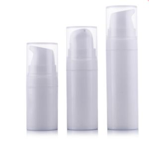 5 ml 10 ml 15 ml Blanc Airless Lotion Pompe Bouteille Vide jetable Échantillon et Test Conteneur Emballage Cosmétique bouteilles tube