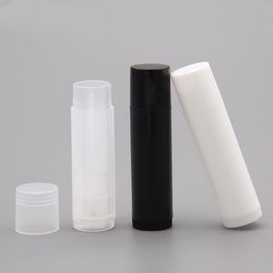 Envases de tubos de bálsamo labial vacíos de 5ML 5G con tapas superiores y parte inferior giratoria, colores surtidos