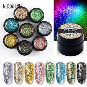 5 ml Brillant Nail Gel Peinture Nail Art Vernis Semi Permanent Diamant Glitter Polish UV Ongles Gels Top Coat Manucure