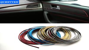 5 MLot estilo de coche decoración interior hilo adhesivo tipo de inserción salida de aire decoración del tablero accesorios de tira 5010492