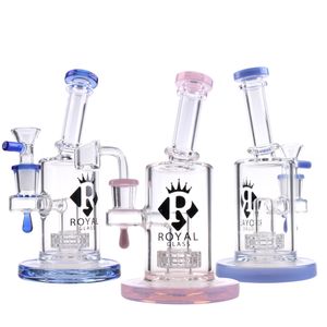 ROYAL 2021 7 pouces 6 bras arbre verre bong matrice perc narguilés dab plate-forme pétrolière avec 14mm quartz banger pipe à eau