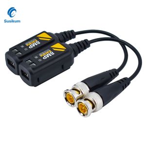 5pairs Twisted BNC CCTV Video Balun Passive Transceivers Support AHD/CVI/TVI 8MP 4K Camera Cat5e/ Cat6 UTP Cable Connectors