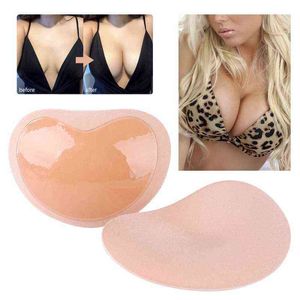 5pc Invisible Bra Padding Magic Bra Insert Pads Push Up Silicone Auto Adhesive Mest Rehancer Femmes Intime Ponds poitrine Parm-poitrine Y220725